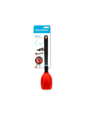 dreamfarm silicone scraping spoon red