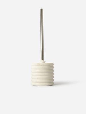 Ribbed Marble Toilet Brush