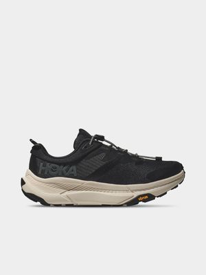 Mens Hoka Transport Black/Alabaster Running Shoes