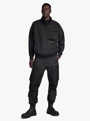 G-Star Men's 3D PM Cuffed Black Trainer Style Pants