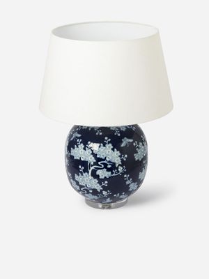 Blue Ceramic Table Lamp 68.5cm