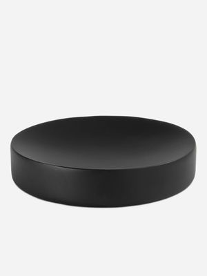 soap dish resin matt black 12cm