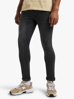 Redbat Men's Black Super Skinny Jeans