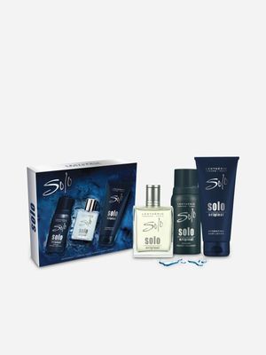 Lenthéric Solo Original Parfum Pour Homme , Body Lotion , Deodorant Gift Set