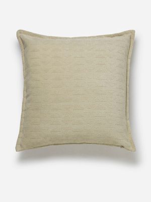 Minimal Velvet Geo Scatter Cushion Cream 55x55cm