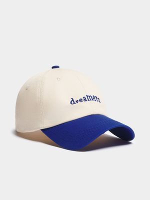 Women's Blue & Cream Peak Cap