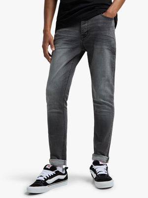 Redbat Men's Grey Super Skinny Jeans