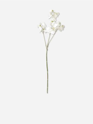 Faux Pea Blossom White 73cm