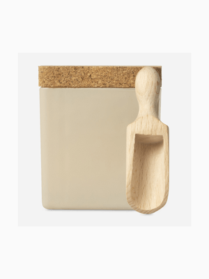 @Home Sea Salt Jar With Wooden Spoon