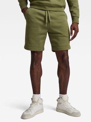 G-Star Men's Premium Core Green Sweat Shorts