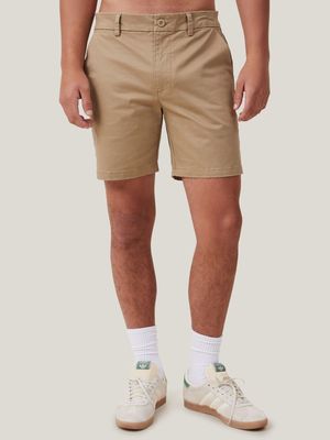 Men's Cotton On Beige Straight Chino Shorts