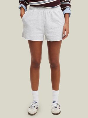 Women's Cotton On Grey Classic Fleece Summer Sweat Shorts