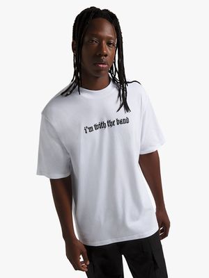 Men's White With The Band Graphic Top