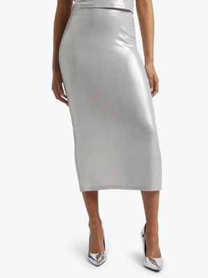 Y&G Slinky Shimmer Bodycon Skirt