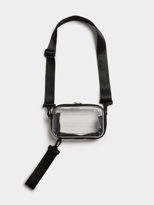 Men's Clear Strap Pouch Bag