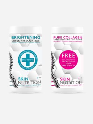 Skin Nutrition Brightening Super Prescription Capsules with FREE Collagen Combo.