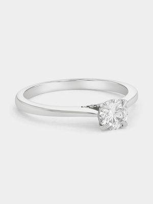 White Gold 0.5ct Lab Grown Diamond Solitaire Ring