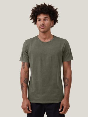 Men's Cotton On Green Organic Regular Fit Crew T-Shirt