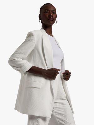 Linen-like Capri Blazer