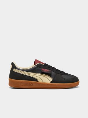 Puma Men's Palermo Black/Cream/Red Sneaker