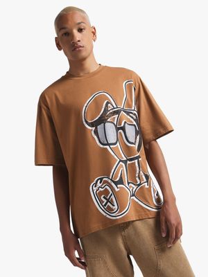 Men's Caramel Cool Bunny Graphic Top