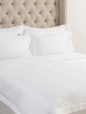 Grace Most Opulent 1000 Thread Count Cotton Duvet Cover Set White