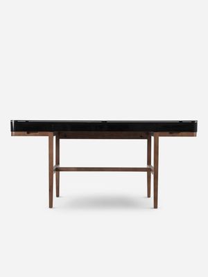 Buro Desk Black With Glass Top