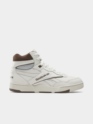 Reebok Men's BB 4000 II MID Cream/Brown Sneaker