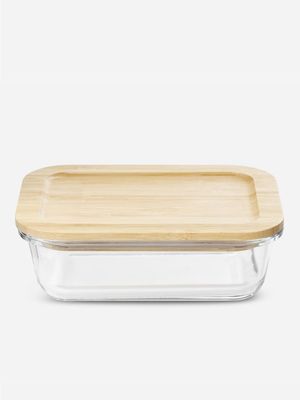 simply stored glass container medium