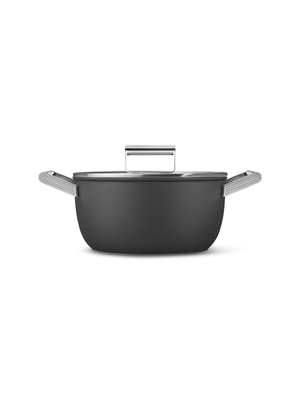 smeg casserole w/lid matt 24cm