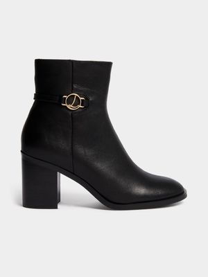 Luella Leather Block Heel Boots