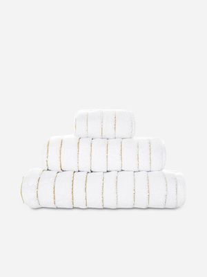 Graccioza Taormina Hand Towel 46x76cm White/Gold