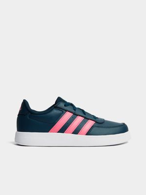 Junior adidas Breaknet 2.0 Navy/Pink Sneaker