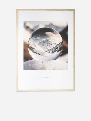 Mountain Sphere Nr 2 Framed Print 50x70cm