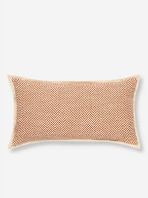 Herringbone Scatter Cushion Rust 35x60