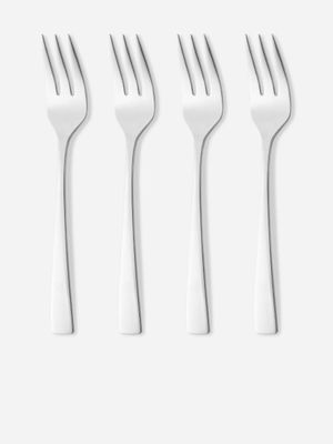 Contemp Cake Fork Hangsell Sliver Set/4