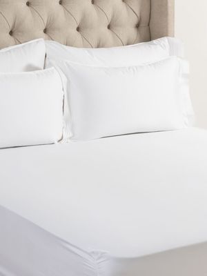 Grace Most Opulent 1000 Thread Count Cotton Fitted Sheet White