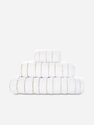 Graccioza Taormin Bath Towel 70x140 Cm White/Gold