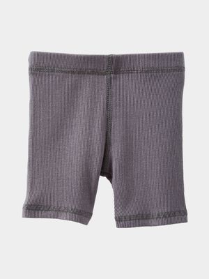 Cotton On Baby Black Rain Rib Bike Shorties