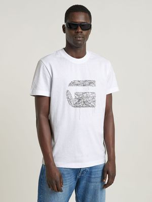 G-Star Men's Stich Burger White T-Shirt