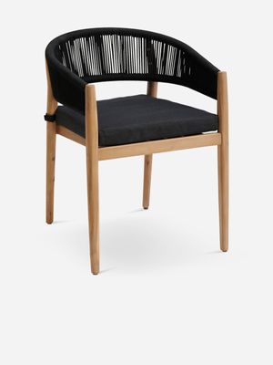 Tevio Dining Armchair Charcoal