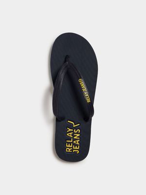 Men's Relay Jeans Classic Rubber Navy Flip Flop