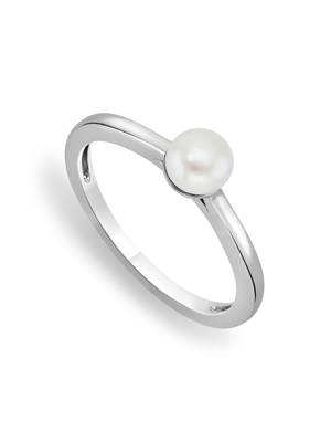 Sterling Silver Freshwater Pearl Birthstone Ring