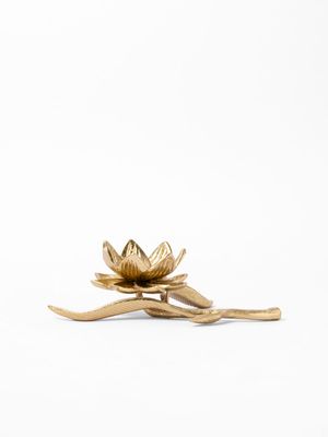 Brass Flower Trinket Dish