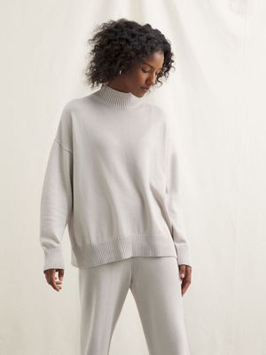 Women's Organic Cotton Funnel Neck Jumper