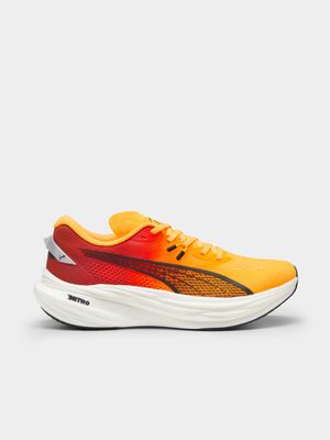 Mens Puma Deviate Nitro 3 Faded Sun Orange/Black Running Shoes