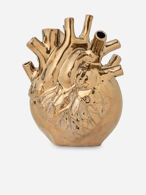 Rialheim Pumping Heart Vase Bronze Medium