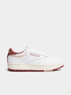 Reebok Women's Club C Double White/Pink Sneaker