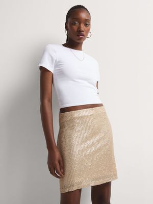 Y&G Sequin Mini Skirt