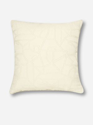 Woven Lines Scatter Cushion Cream 55x55cm